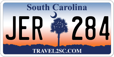 SC license plate JER284