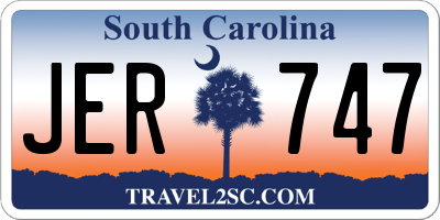 SC license plate JER747