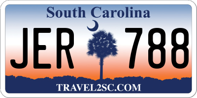 SC license plate JER788