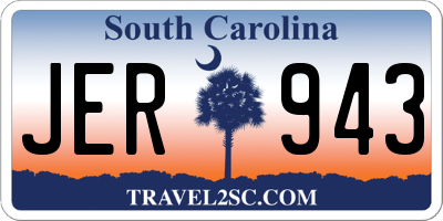 SC license plate JER943