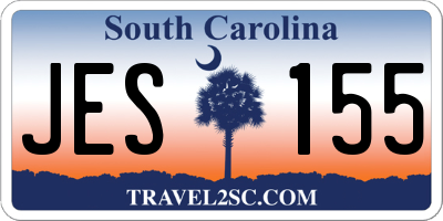 SC license plate JES155