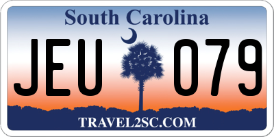 SC license plate JEU079
