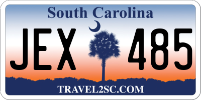 SC license plate JEX485