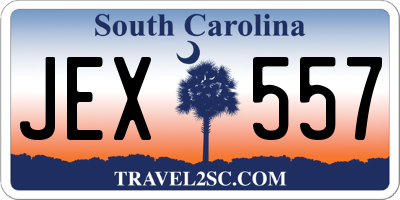 SC license plate JEX557