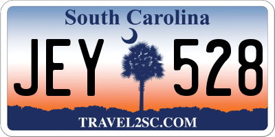 SC license plate JEY528