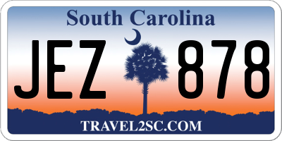 SC license plate JEZ878