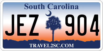 SC license plate JEZ904