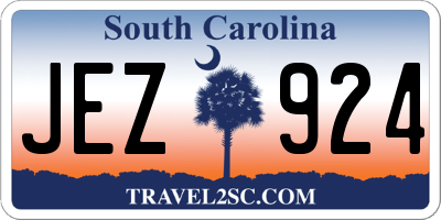 SC license plate JEZ924