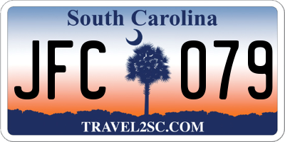 SC license plate JFC079