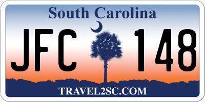 SC license plate JFC148