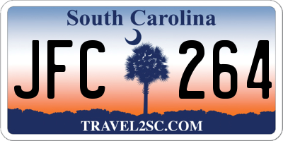 SC license plate JFC264