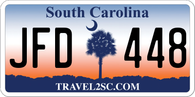 SC license plate JFD448