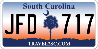 SC license plate JFD717
