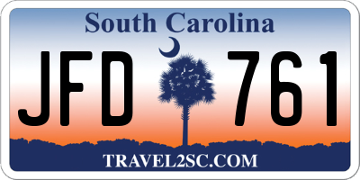SC license plate JFD761