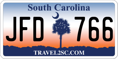 SC license plate JFD766