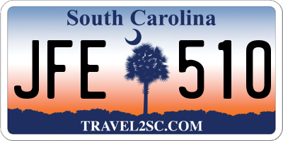 SC license plate JFE510