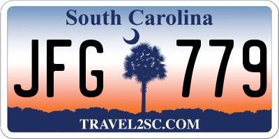 SC license plate JFG779