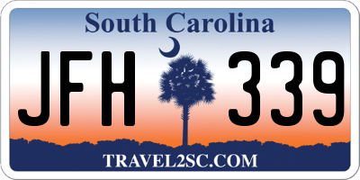SC license plate JFH339