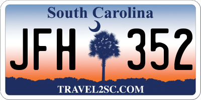 SC license plate JFH352