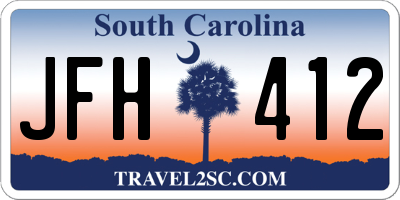 SC license plate JFH412