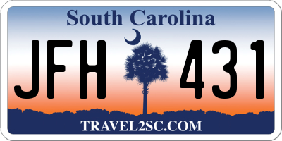 SC license plate JFH431