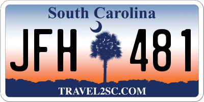 SC license plate JFH481