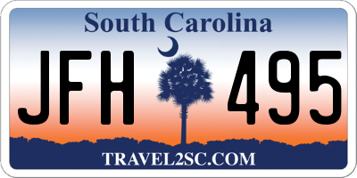 SC license plate JFH495