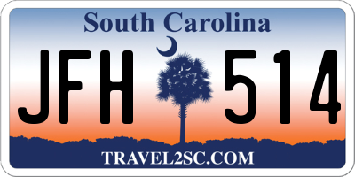 SC license plate JFH514