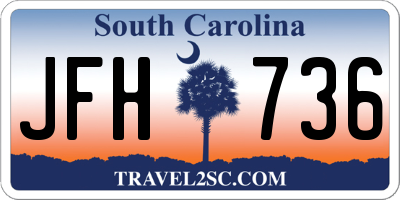 SC license plate JFH736