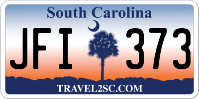 SC license plate JFI373