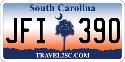 SC license plate JFI390