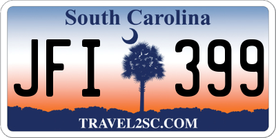 SC license plate JFI399