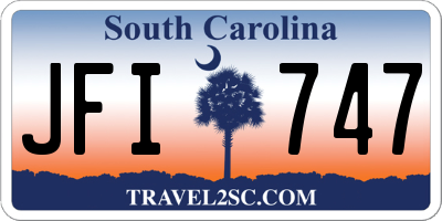 SC license plate JFI747