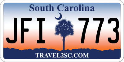 SC license plate JFI773