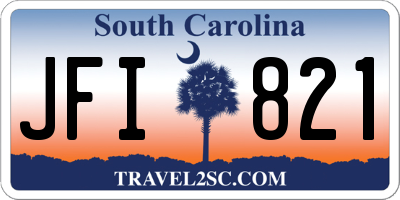 SC license plate JFI821