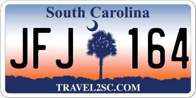 SC license plate JFJ164
