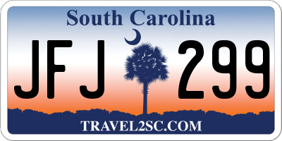 SC license plate JFJ299