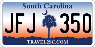 SC license plate JFJ350