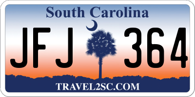 SC license plate JFJ364