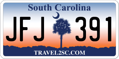 SC license plate JFJ391