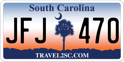 SC license plate JFJ470