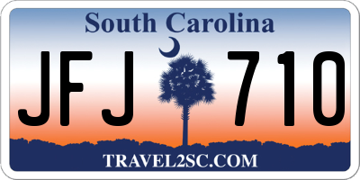 SC license plate JFJ710