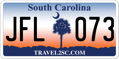 SC license plate JFL073