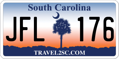 SC license plate JFL176