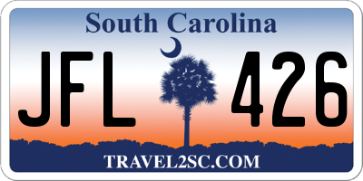 SC license plate JFL426