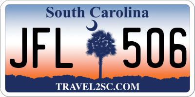 SC license plate JFL506