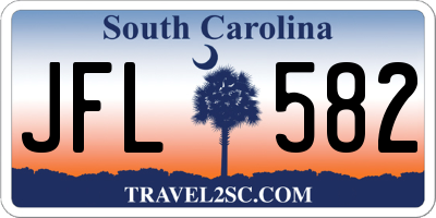 SC license plate JFL582
