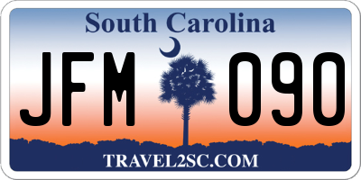 SC license plate JFM090