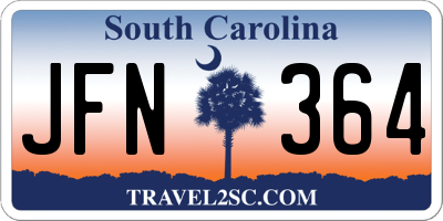 SC license plate JFN364