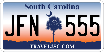 SC license plate JFN555